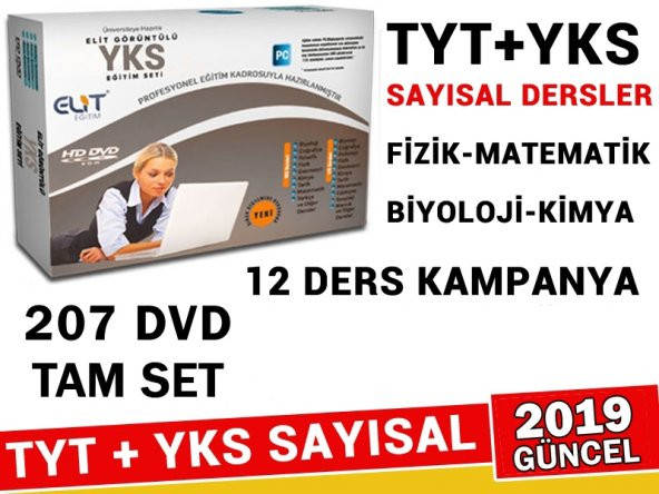 TYT+AYT Sayısal Fizik, Kimya, Biyoloji, Matematik Eğitim Seti