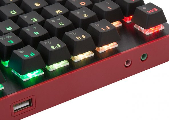 Rampage HYDRA R6 PLUS Full RGB Usb Gaming Mekanik Klavye - 4