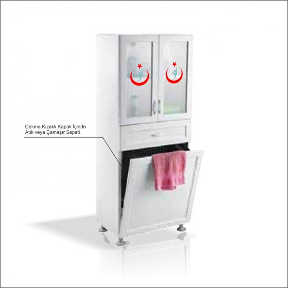 Yıkanabilir İlaç Tıbbi Malzeme İlkyardım Enjeksiyon Ecza Dolabı - 2