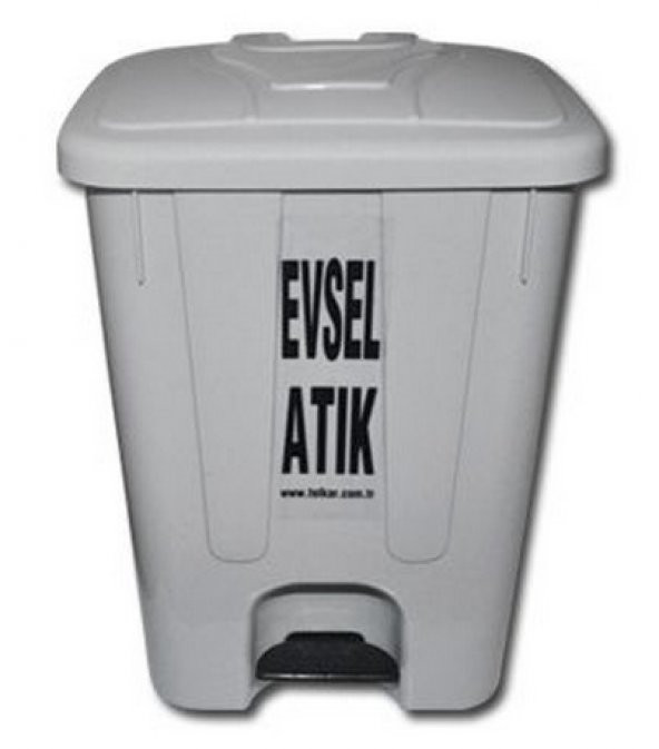 evsel atık kovası 85 lt pedallı