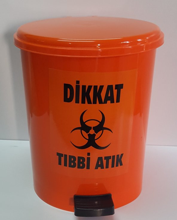 TIBBİ ATIK KOVASI PEDALLI 25 LT ÜCRETSİZ KARGO