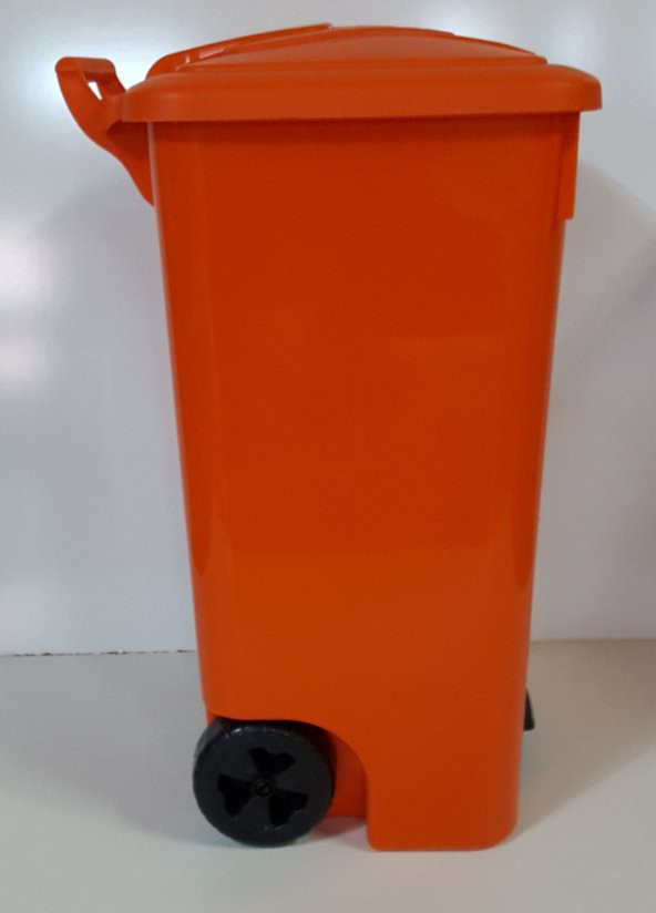 TIBBİ ATIK KOVASI 85 LT PEDALLI TEKERLEKLİ - 3