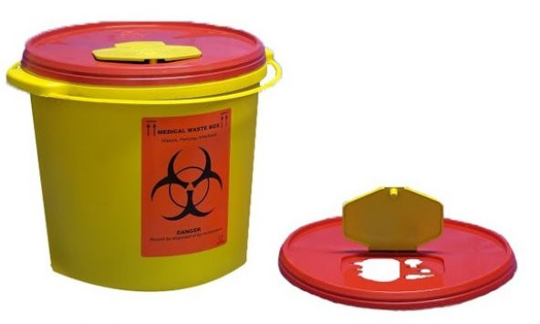 TIBBİ ATIK KUTUSU 10 LT ÜCRETSİZ KARGO - 2