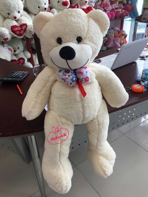 Oyuncak Ayı Peluş Ayı 75 Cm Romantik Ayıcık Uyku Arkadaşım Pembe Ayı Tam Sarılmalık Sevimli - 2