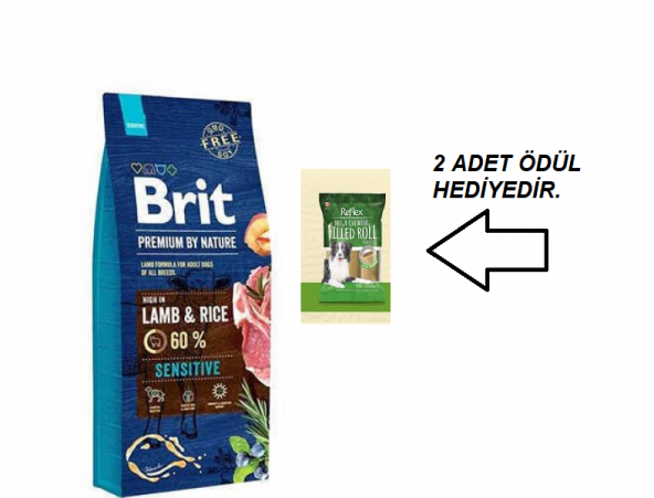 Brit Premium Adult Kuzu Etli Yetişkin Köpek Maması 15Kg