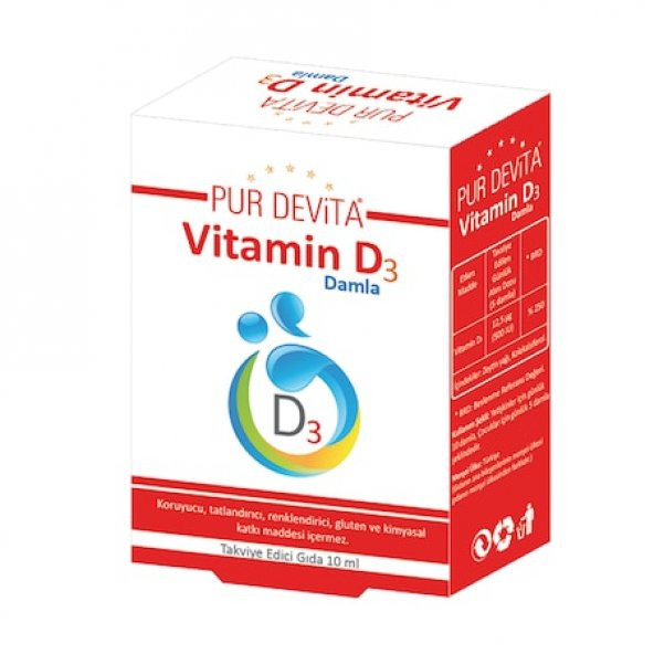 Purdevita Vitamin D3 Damla SKT : 12/2020 - 1