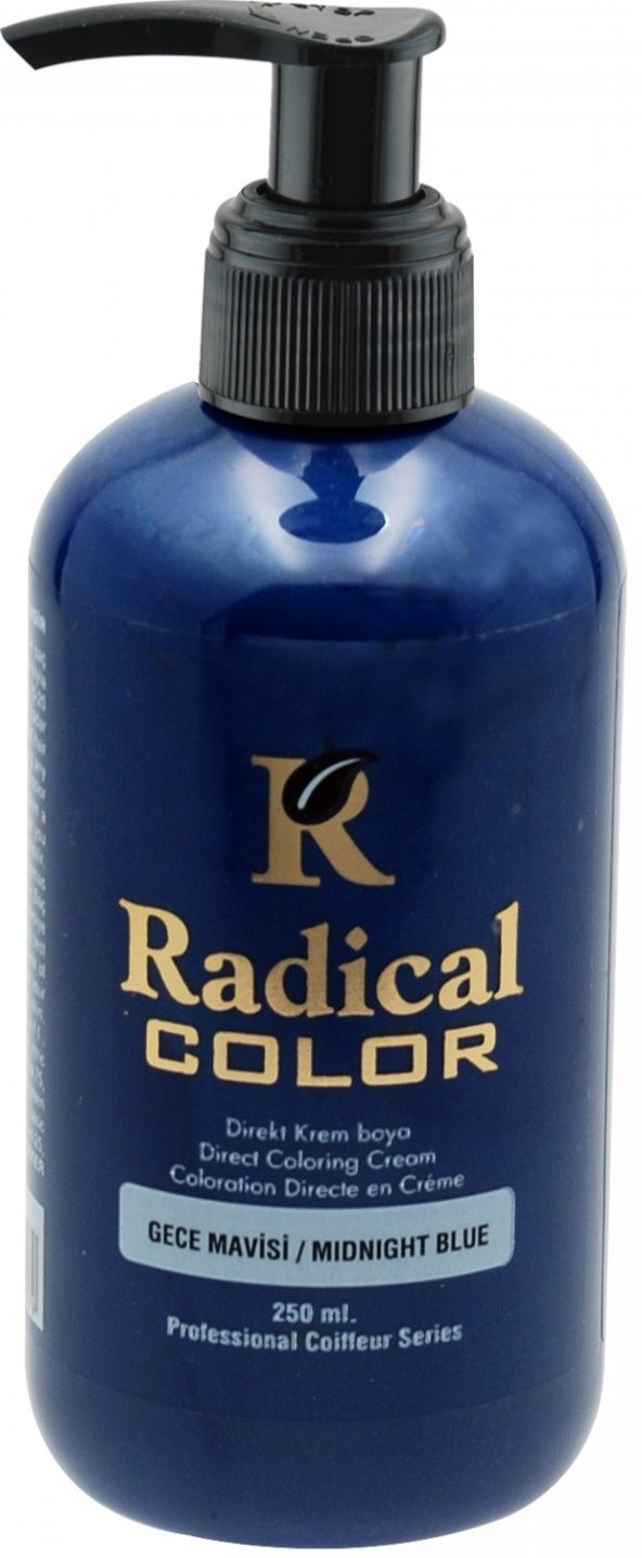 GECE MAVİSİ Radical Color Su Bazlı Saç Boyası 250 ml JEANS COLOR