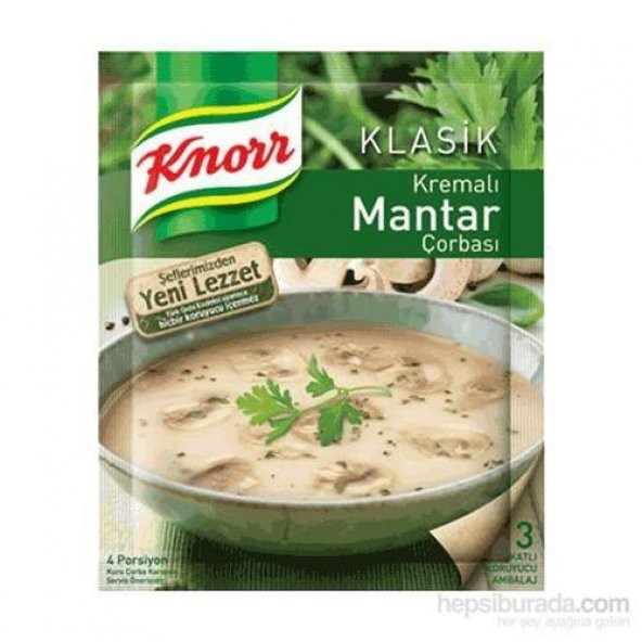 Knorr Hazır Çorba - Kremalı Mantar Çorbası 63g - nettoptan