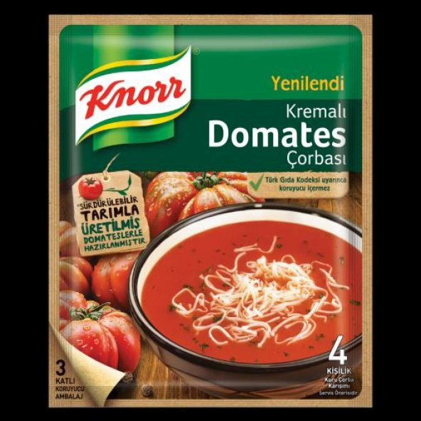 Knorr Hazır Çorba - Kremalı Domates Çorbası 69g. - nettoptan