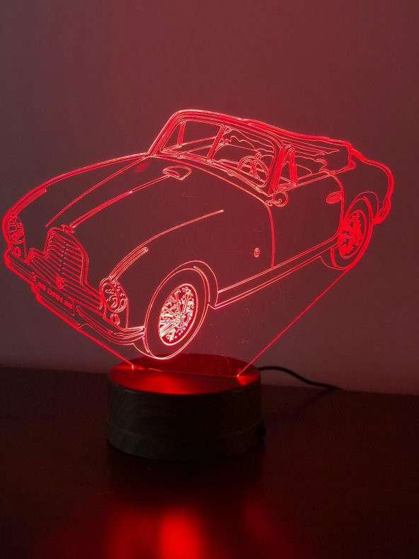 3D 3Boyutlu Otomobil Kişiye Özel Hediye 10 RENK LED Gecelambası