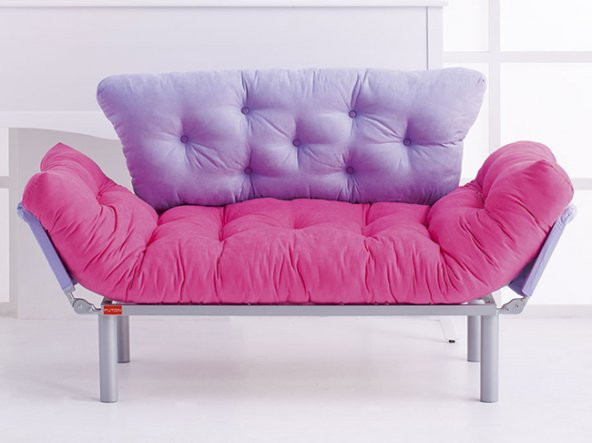 Futon Ege İkili Kanepe Yeşil-Sarı - 2