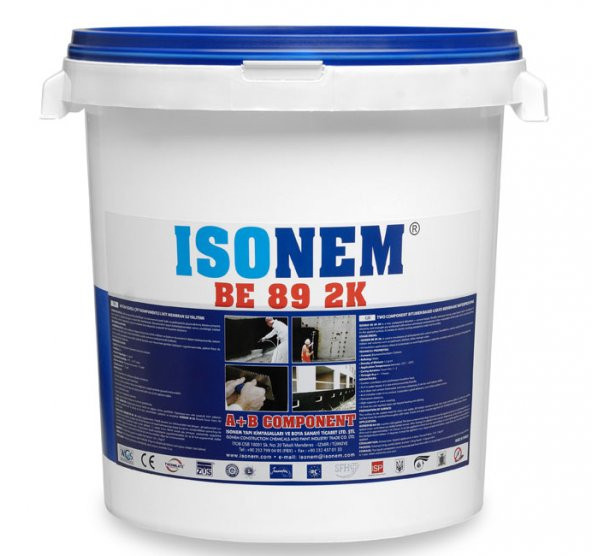 Isonem BE 89 2K Bitüm Esaslı Çift Komp. Likit Membran Su Yalıtımı
