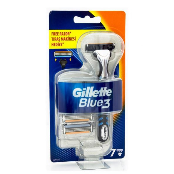 Gillette Blue3 Tıraş Makinesi + 7 Yedek