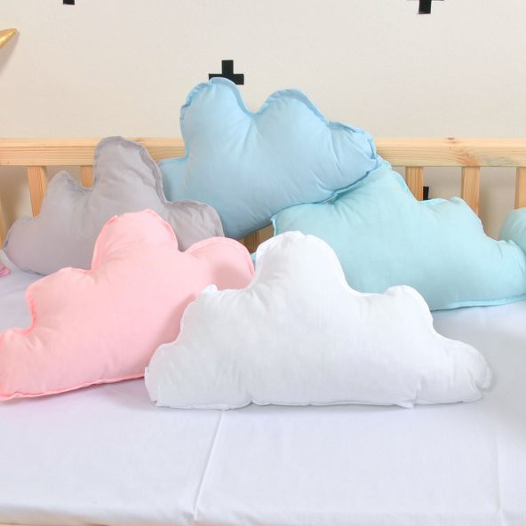 Bebek Çocuk Odası Bulut Yastık Süs Dekorasyon Dekor Emoji