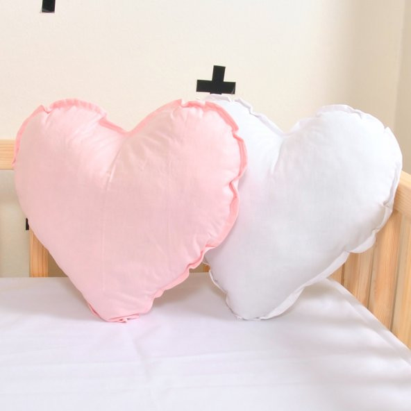 Bebek Çocuk Odası Kalpli Kalp Yastık Süs Dekorasyon Dekor Emoji
