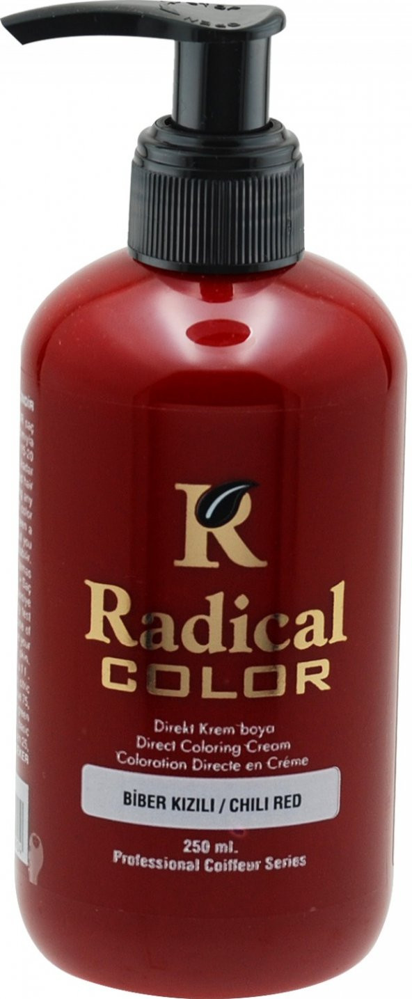 Radical Color Su Bazlı Saç Boyası BİBER KIZILI 250 ml JEANS COLOR