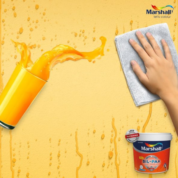 Marshall SİL-PAK Silinebilir İç Cephe Boyası 2,5 lt/3 kg - 2