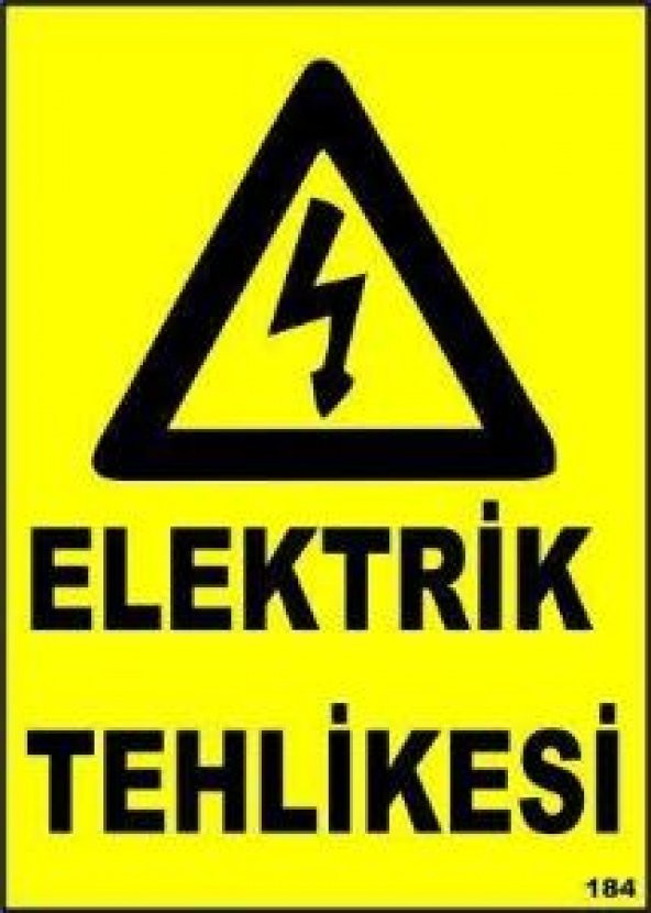 İnşaat-Tehlike-Elektrik Uyarı Levhaları 14 Farklı Seçenek