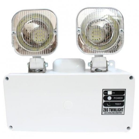 Sanayi Tipi Acil Aydınlatma Armatürü Twinlight 2X14 Led Bataryalı