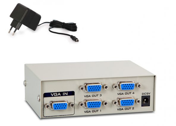 S-link MSV-1415 4 VGA 150Mhz Monitör Çoklayıcı