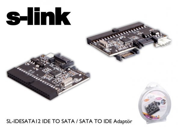 S-link SL-IDESATA12 IDE TO SATA / SATA TO IDE Adaptör