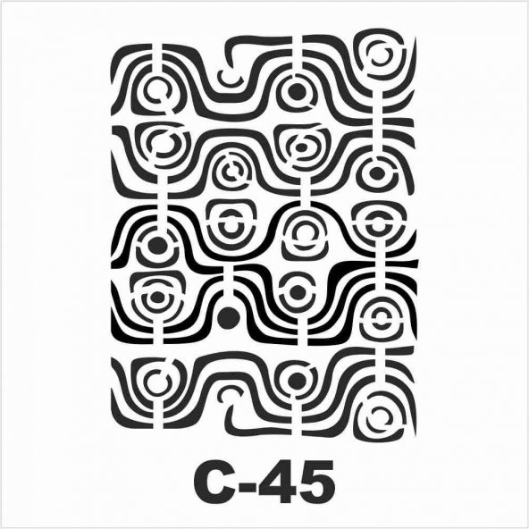 C-45  Artebella Stencil 15x20 Cm