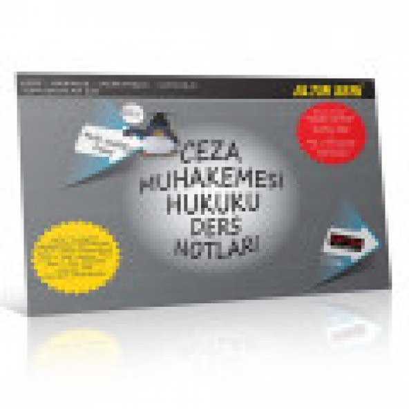Ceza Muhakemesi Hukuku Ders Notları Akıllı Notlar Dizisi Altın Seri