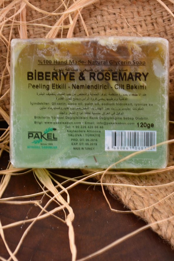 Doğal Biberiye Rosemary Peeling etkili Nemlendirici Cilt Sabunu - 2