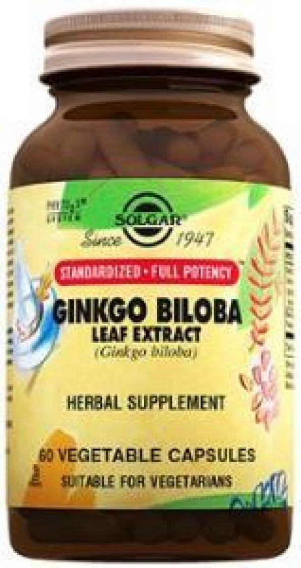 Solgar Ginkgo Biloba Leaf Extract 60 Vegetable Kapsül