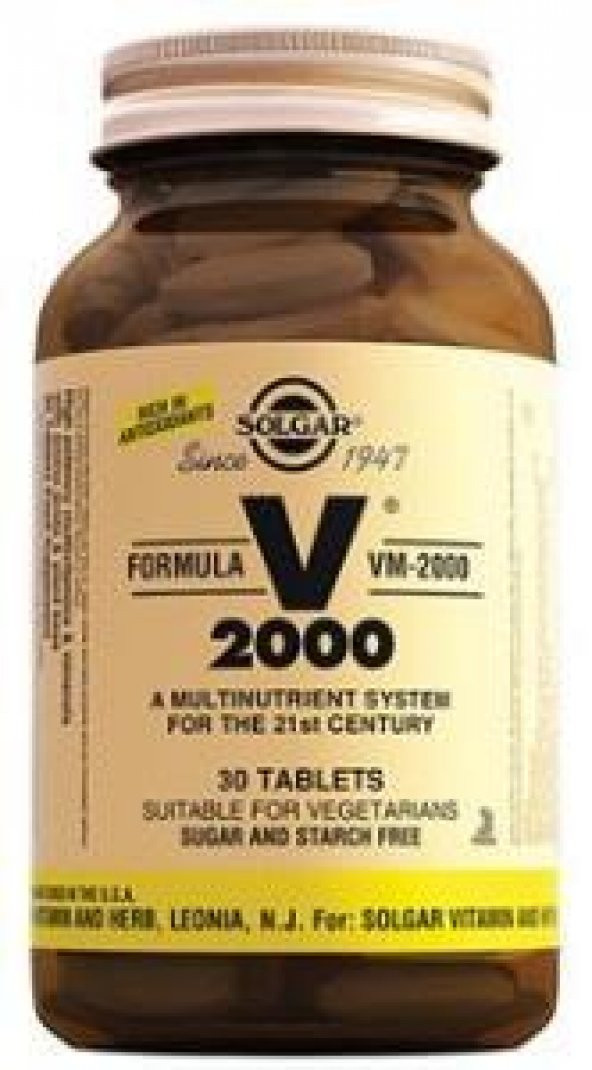 Solgar VM 2000 30 Tablet Multivitamin