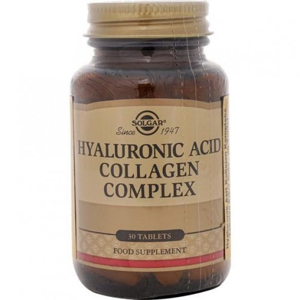 Solgar Hyaluronic Acid Collagen Complex 30 Tablet - 3