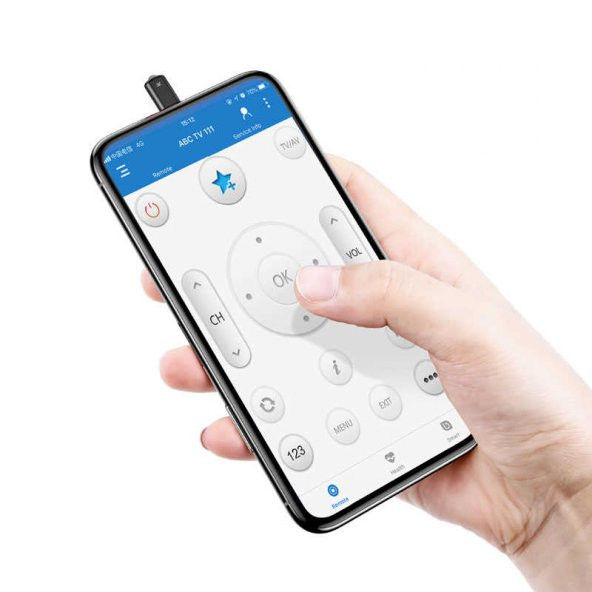 Baseus R01 IP Telefon IR remote control Gümüş Siyah - 3