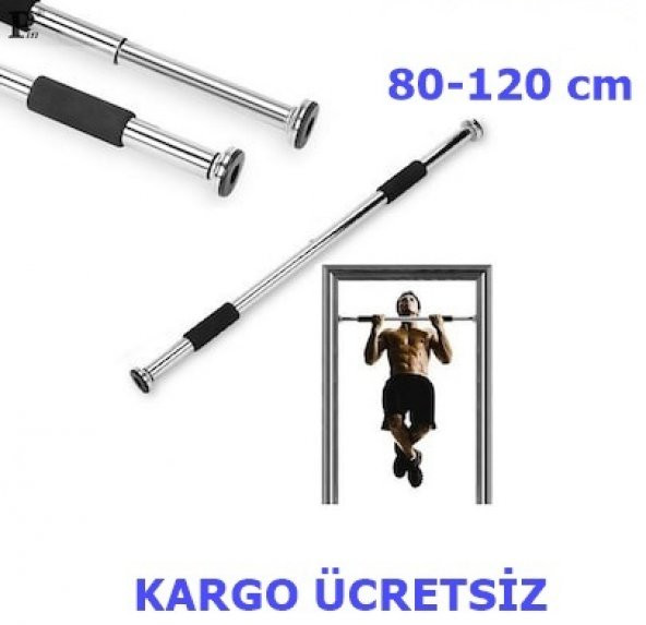 Kapı Barfiksi 80-120 Cm Ayarlanabilir Kapı Koridor Barfix Çekme