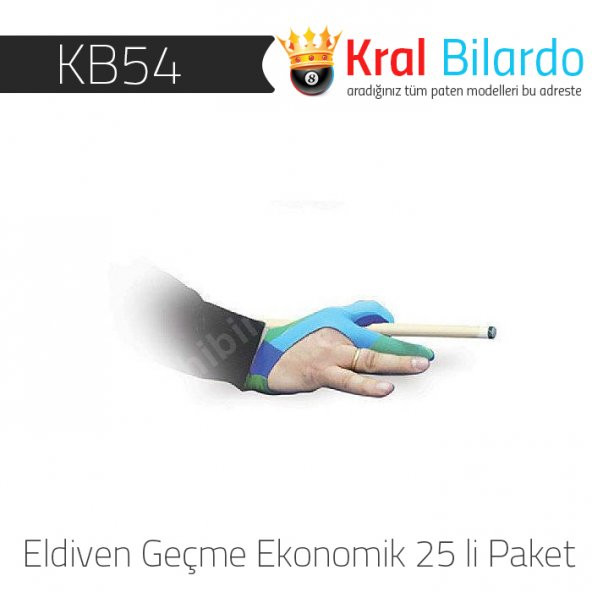 Bilardo Eldiven Geçme Ekonomik 25 li Paket