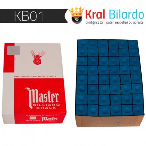 Master Gros Tebeşir 144Lü Paket Mavi