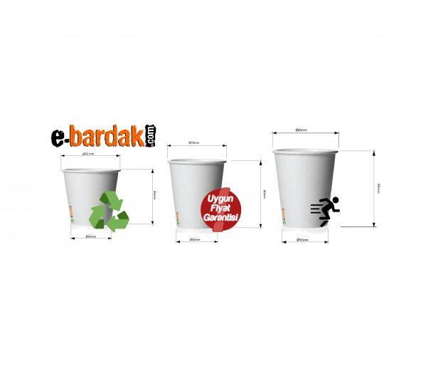 4 Oz Logo Baskılı Karton Bardak (2000 adet) - 2
