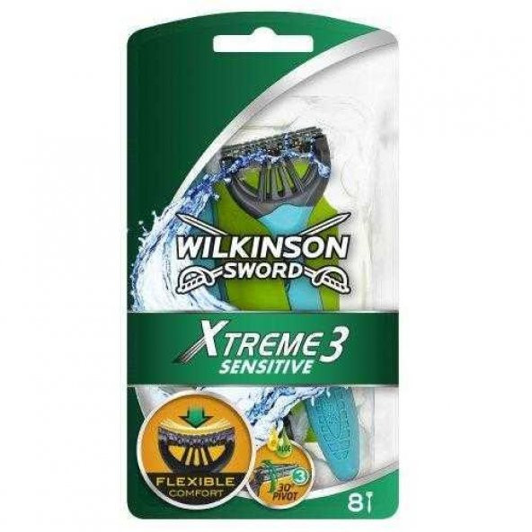 Wilkinson Xtreme3 Sensitive 8li Kullan-At Tıraş Bıçağı