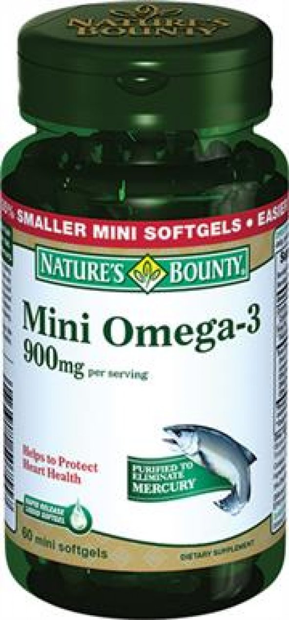 Natures Bounty Omega-3 900 mg 60 Kapsül