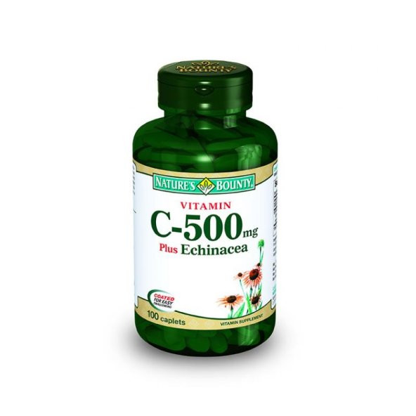 Natures Bounty Vitamin C 500 mg Plus Echinacea 100 Tablet
