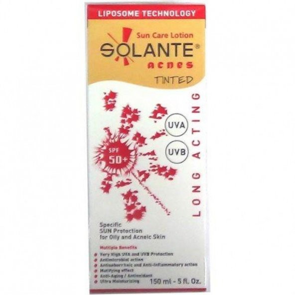 Solante Acnes Tinted Spf50 150 ml