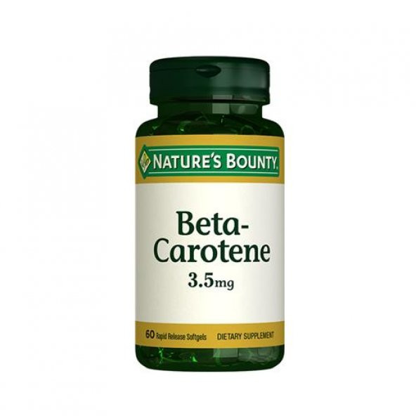 Natures Bounty Beta Carotene 3.5 mg 60 Kapsül