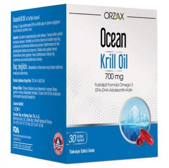 Ocean Krill Oil 30 Kapsül