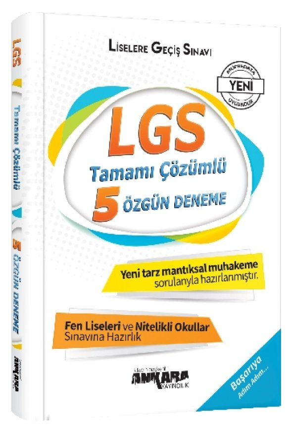 Ankara Yayınları LGS Tamamı Çözümlü 5 Özgün Deneme