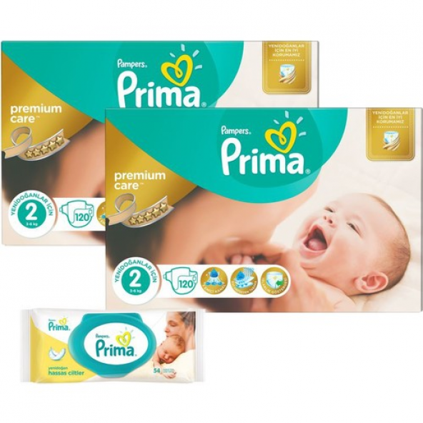 Prima Premium Care 2 Beden Mini Dev Ekonomi Paketi 120 Adet 2 Lİ