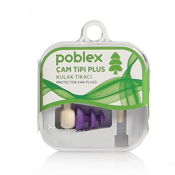Poblex Çam Tipi Plus Kulak Tıkacı 2li ( Beden Seçenekli )