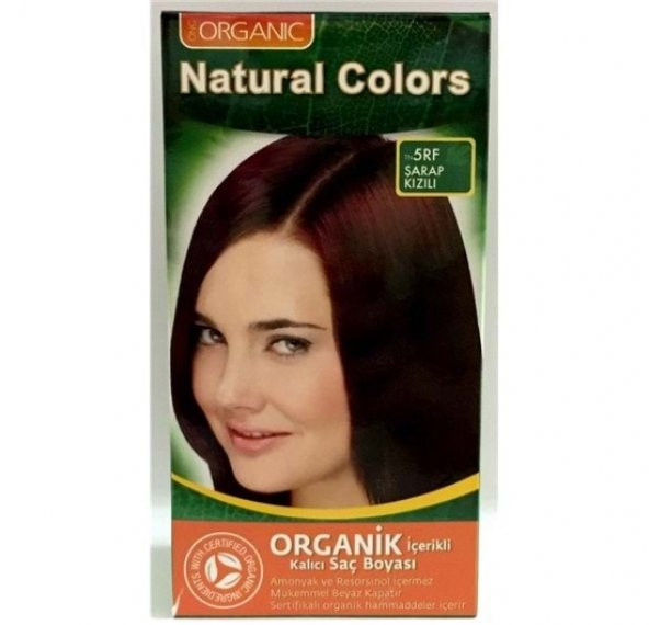 Natural Colors Organic Saç Boyası Şarap Kızılı 5RF