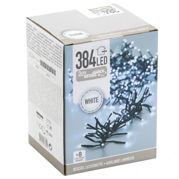 Led Işık Salkım Beyaz Işık 384 Led 280 Cm İç Ve Dış Mekan - 2