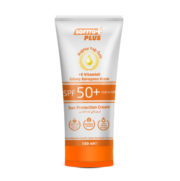 Softto Plus Spf 50+ Güneş Koruyucu E Vitaminli Uva+Uvb Krem 100 Ml