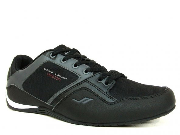 Lescon L5547 Siyah Bağcıklı Sneakers Erkek Spor Ayakkabı