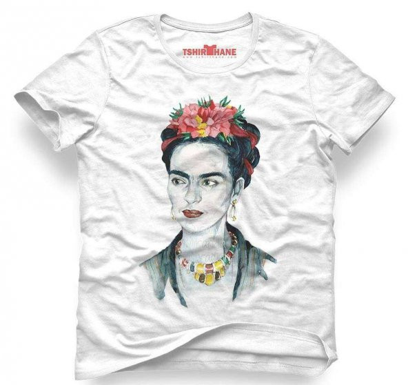 Tshirthane Frida Kahlo Unisex Kalıp Tişört Erkek Tshirt